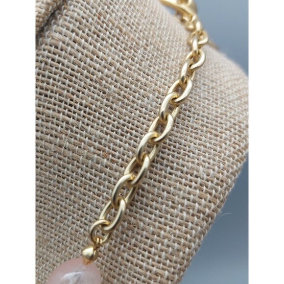 Jones New York Chunky Statement Collar Necklace Neutral Colors Shell Toggle MINT - Picture 6 of 8